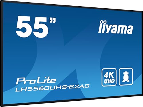 iiyama Prolite LH5560UHS-B2AG 139cm 54.6" Digital Signage Display VA LED Panel 4K UHD HDMI Audio-Out USB2.0 RS-232c RJ45 Mediaplayer Android 11 OS WiFi 24/7 schwarz iiyama Prolite LH5560UHS-B2AG 139cm 54.6" Digital Signage Display VA LED Panel 4K UHD HDMI Audio-Out USB2.0 RS-232c RJ45 Mediaplayer Android 11 OS WiFi 24/7 schwarz von iiyama