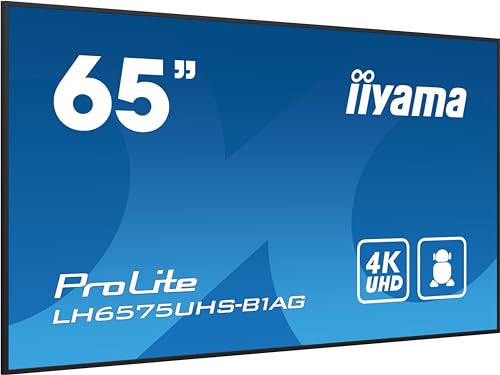 iiyama Prolite LH6575UHS-B1AG 164cm 64,5" Digital Signage Display IPS LED Panel 4K UHD HDMI DP in/Out USB2.0 RS-232c RJ45 Mediaplayer Android-OS WiFi SDM-L Micro-SD 24/7 schwarz iiyama Prolite LH6575UHS-B1AG 164cm 64,5" Digital Signage Display IPS LED Panel 4K UHD HDMI DP in/Out USB2.0 RS-232c RJ45 Mediaplayer Android-OS WiFi SDM-L Micro-SD 24/7 schwarz von iiyama