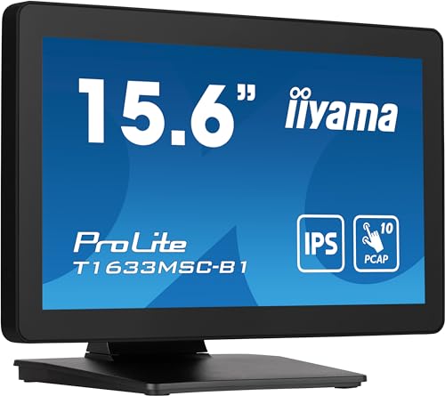 iiyama Prolite T1633MSC-B1 39,5cm 15,6" IPS LED-Monitor Full-HD 10 Punkt Multitouch kapazitiv HDMI DP USB2.0 IP54 schwarz iiyama Prolite T1633MSC-B1 39,5cm 15,6" IPS LED-Monitor Full-HD 10 Punkt Multitouch kapazitiv HDMI DP USB2.0 IP54 schwarz von iiyama