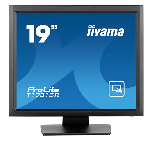 iiyama Prolite T1931SR-B1S 48cm 19" IPS LED-Monitor SXGA Single Touch resistiv VGA HDMI DP IP54 schwarz von iiyama