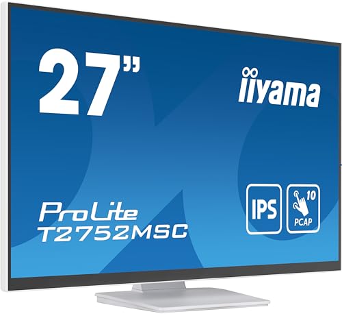 Iiyama Prolite T2752MSC-W1 68.6cm 27" IPS LED Monitor FullHD 10 Punkt Multitouch optisch gebondet kapazitiv HDMI DP USB3.2 7H Anti-Fingerprint Weiss Iiyama Prolite T2752MSC-W1 68.6cm 27" IPS LED Monitor FullHD 10 Punkt Multitouch optisch gebondet kapazitiv HDMI DP USB3.2 7H Anti-Fingerprint Weiss von iiyama