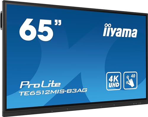iiyama Prolite TE6512MIS-B3AG 163,9cm 65" IPS LED Large Format Display 4K UHD 40 Touchpunkte PureTouch-IR VGA HDMI USB-C USB3.0/2.0 RS-232c RJ45 HDMI-Out 7H OPS-Slot WiFi Android OS AntiGlare iiyama Prolite TE6512MIS-B3AG 163,9cm 65" IPS LED Large Format Display 4K UHD 40 Touchpunkte PureTouch-IR VGA HDMI USB-C USB3.0/2.0 RS-232c RJ45 HDMI-Out 7H OPS-Slot WiFi Android OS AntiGlare von iiyama
