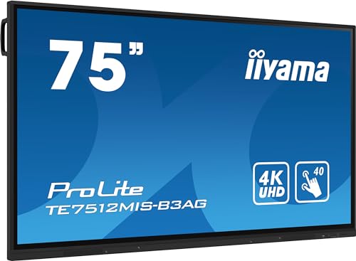 iiyama Prolite TE7512MIS-B3AG 189.3cm 74,5" IPS LED Large Format Display 4K UHD 40 Touchpunkte PureTouch-IR VGA HDMI USB-C USB3.0/2.0 RS-232c RJ45 HDMI-Out 7H OPS-Slot WiFi Android OS AntiGlare iiyama Prolite TE7512MIS-B3AG 189.3cm 74,5" IPS LED Large Format Display 4K UHD 40 Touchpunkte PureTouch-IR VGA HDMI USB-C USB3.0/2.0 RS-232c RJ45 HDMI-Out 7H OPS-Slot WiFi Android OS AntiGlare von iiyama