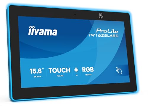 iiyama Prolite TW1625LASC-B3PNR 34,4cm 15,6" IPS PCAP 10 Punkt Touchmonitor Audio-Out USB3.2/2.0 USB-C RJ45 PoE Android 14 WiFi Bluetooth NFC/RFID RGB SD-Slot Webcam AntiGlare Anti-Fingerprint 24/7 iiyama Prolite TW1625LASC-B3PNR 34,4cm 15,6" IPS PCAP 10 Punkt Touchmonitor Audio-Out USB3.2/2.0 USB-C RJ45 PoE Android 14 WiFi Bluetooth NFC/RFID RGB SD-Slot Webcam AntiGlare Anti-Fingerprint 24/7 von iiyama