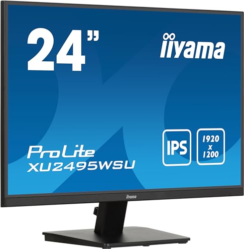 iiyama Prolite XU2495WSU-B7 61,1cm 24,1" IPS LED-Monitor WUXGA 16:10 HDMI DP USB3.2 USB-C Slim-Line schwarz von iiyama