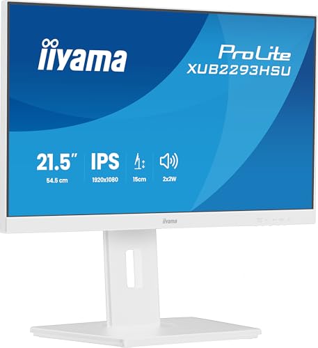 iiyama Prolite XUB2293HSU-W7 54,5cm 21,5" IPS LED-Monitor Full-HD 100Hz HDMI DP USB2.0 Slim-Line Höhenverstellung Pivot Adaptive Sync weiß iiyama Prolite XUB2293HSU-W7 54,5cm 21,5" IPS LED-Monitor Full-HD 100Hz HDMI DP USB2.0 Slim-Line Höhenverstellung Pivot Adaptive Sync weiß von iiyama