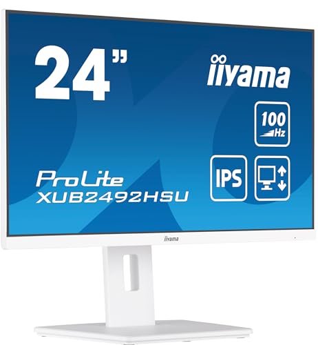 iiyama Prolite XUB2492HSU-W6 23.8" IPS FullHD 100Hz USB-A Altavoces Altura Ajustable von iiyama