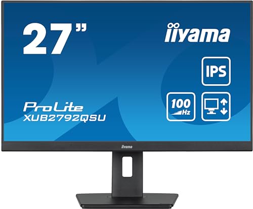 iiyama Prolite XUB2792QSU-B6 68,5cm 27" IPS LED-Monitor WQHD 100Hz HDMI DP USB3.2 FreeSync Höhenverstellung Pivot schwarz iiyama Prolite XUB2792QSU-B6 68,5cm 27" IPS LED-Monitor WQHD 100Hz HDMI DP USB3.2 FreeSync Höhenverstellung Pivot schwarz von iiyama