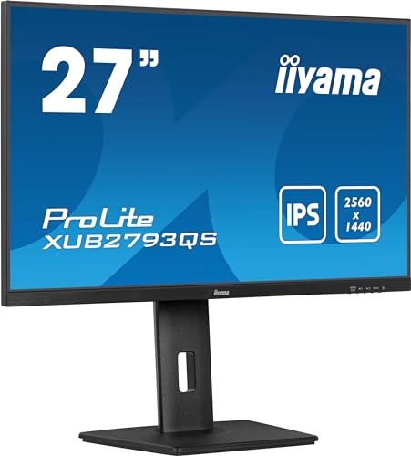 iiyama Prolite XUB2793QS-B6 68,5cm 27" IPS LED-Monitor WQHD 100Hz HDMI DP Slim-Line Höhenverstellung Pivot Adaptive Sync schwarz iiyama Prolite XUB2793QS-B6 68,5cm 27" IPS LED-Monitor WQHD 100Hz HDMI DP Slim-Line Höhenverstellung Pivot Adaptive Sync schwarz von iiyama