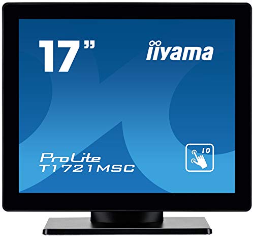 iiyama Prolite T1721MSC-B1 43 cm 17" LED-Monitor SXGA 10 Punkt Multitouch kapazitiv VGA DVI IP3 schwarz von iiyama