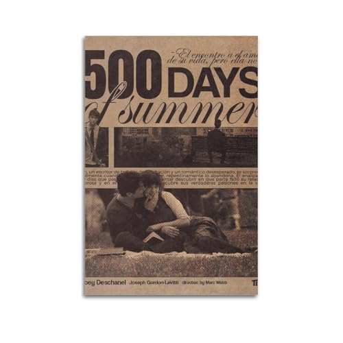 ijshndgn Poster "500 Days of Summer", Vintage-Kunst, Raumdekoration, ästhetisches Poster für Schlafzimmer, Wohnzimmer, Wände, ästhetisches Poster, 20 x 30 cm, ungerahmter Stil ijshndgn Poster "500 Days of Summer", Vintage-Kunst, Raumdekoration, ästhetisches Poster für Schlafzimmer, Wohnzimmer, Wände, ästhetisches Poster, 20 x 30 cm, ungerahmter Stil von ijshndgn