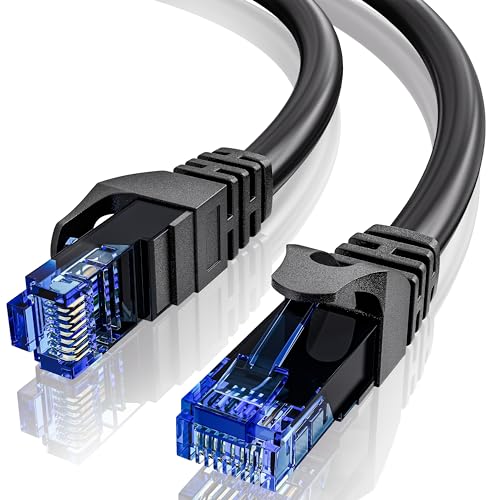 LAN Kabel 3m Cat 6, Hochgeschwindigkeits Netzwerkkabel 3m RJ45 Kabel, 23AWG Ethernet Kabel 250MHz 10/100/1000Mbps, Schwarz Wlan Kabel UTP Internet Kabel 3 meter Rund Patchkabel für Router Switch PS5/4 LAN Kabel 3m Cat 6, Hochgeschwindigkeits Netzwerkkabel 3m RJ45 Kabel, 23AWG Ethernet Kabel 250MHz 10/100/1000Mbps, Schwarz Wlan Kabel UTP Internet Kabel 3 meter Rund Patchkabel für Router Switch PS5/4 von ikbc