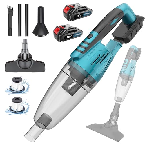 Akku-Handstaubsauger für Makita, 10000Pa 3-in-1 Multifunktionaler Kabellos Staubsauger für Tierhaare Holzböden Fliesen Teppiche und Autoinnenräume, 2PCS 3000mAh Batterien Akku-Handstaubsauger für Makita, 10000Pa 3-in-1 Multifunktionaler Kabellos Staubsauger für Tierhaare Holzböden Fliesen Teppiche und Autoinnenräume, 2PCS 3000mAh Batterien von ikeborm