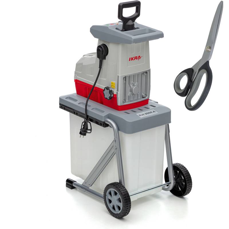 Elektro Leisewalzen Gartenhäcksler ILH 3000 A inkl. Titanschere von ikra