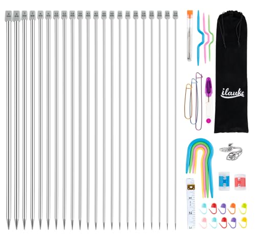 ilauke Häkelnadel Set Metall 42 Stück Crochet Hooks 2mm-10mm zum Häkeln Garn,Bunte Crochet Nadeln aus Bunt Aluminium mit Stricken Werkzeuge Zubehör und Aufbewahrungsbox für Haushalt Stricken Handwerk ilauke Häkelnadel Set Metall 42 Stück Crochet Hooks 2mm-10mm zum Häkeln Garn,Bunte Crochet Nadeln aus Bunt Aluminium mit Stricken Werkzeuge Zubehör und Aufbewahrungsbox für Haushalt Stricken Handwerk von ilauke