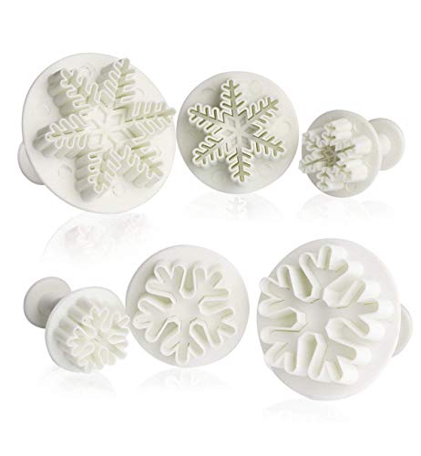 ilauke 6 Stück Schneeflocken Fondant Ausstecher, Ausstechformen Weihnachten Schneeflocken Ausstechformen, Schneeflockenformen Auswerfer Stempel,DIY Weihnachtsausstecher Essbar Tortendeko Set ilauke 6 Stück Schneeflocken Fondant Ausstecher, Ausstechformen Weihnachten Schneeflocken Ausstechformen, Schneeflockenformen Auswerfer Stempel,DIY Weihnachtsausstecher Essbar Tortendeko Set von ilauke