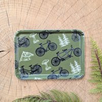 Fahrrad-Schmucktablett Olivegrünes Fiberglas-Fahrraddekor | 7x5, Spülmaschinenfest Fahrrad-Schmucktablett Olivegrünes Fiberglas-Fahrraddekor | 7x5, Spülmaschinenfest von ilikesara