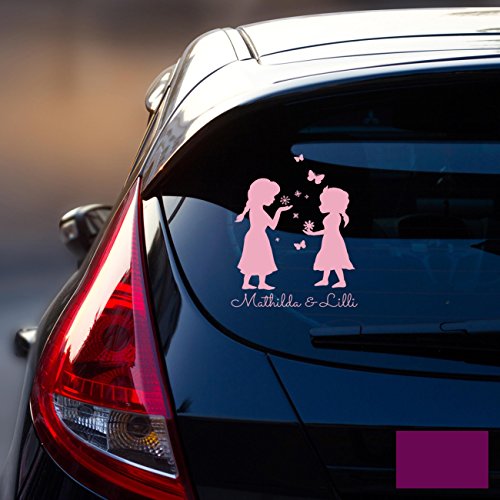 Autotattoo Heckscheibenaufkleber Fahrzeug Sticker Aufkleber Baby Schneeprinzessin Kinder M1872 - ausgewählte Farbe: *lavendel* ausgewählte Größe: *M - 18cm breit x 25cm hoch* von ilka parey wandtattoo-welt