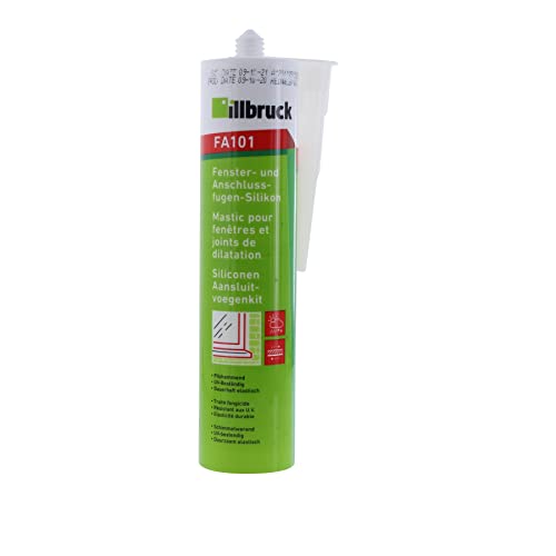 Illbruck FA101 Fenster- und Anschlussfugen Silikon 310-ml-Kartusche neutral silbergrau RAL7001 von Illbruck