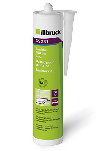 Illbruck GS231 Sanitär Silikon schimmelfest dauernassbeständig elastisch Abdichtung Fugendichtstoff Küche Bad Dusche (staubgrau) von Illbruck