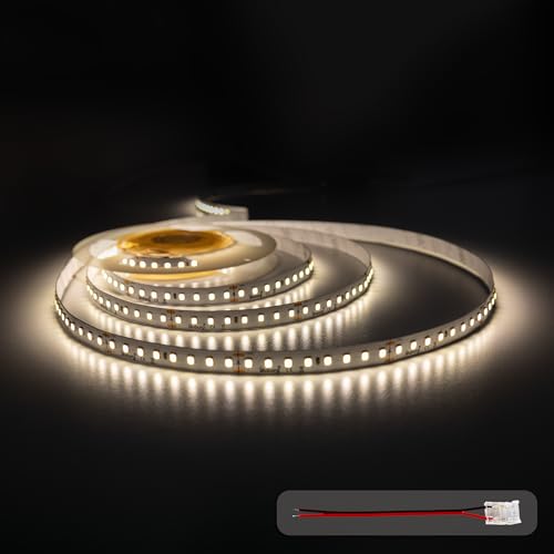 illuburg 24V LED Strip 5m Neutralweiß 4000K 128LEDs/M 12W/M 7200lm superhell SMD 2835 Dimmbar LED Streifen Band Lichtleiste von illuburg