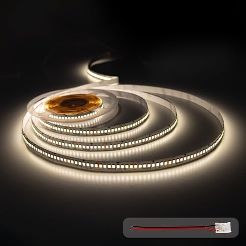 illuburg 24V LED Strip 5m Neutralweiß 4000K 240LEDs/M 22W/M 16500lm superhell SMD 2835 Dimmbar LED Streifen Band Lichtleiste von illuburg