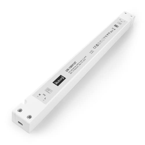illuburg LED Trafo 12V 130W Slim Flackerfrei Geräuschlos für G4 GU5,3 LED Streifen Möbel Verdeckte Montage # Netzteil Treiber Vorschaltgerät Driver Power Supply von illuburg