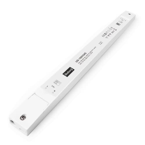 illuburg LED Trafo 24V 150W Slim Flackerfrei Geräuschlos für G4 GU5,3 LED Streifen Möbel Verdeckte Montage Netzteil Treiber Vorschaltgerät Driver Power Supply von illuburg