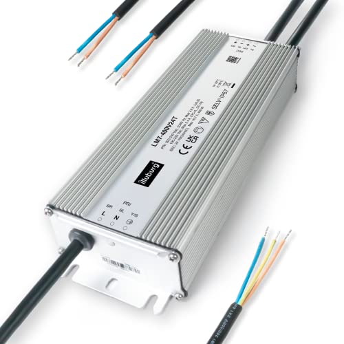 illuburg LED Trafo 24V 400W Wasserdicht IP67 Flackerfrei für LED Strip Lampe LED Netzteil Treiber Power Supply von illuburg