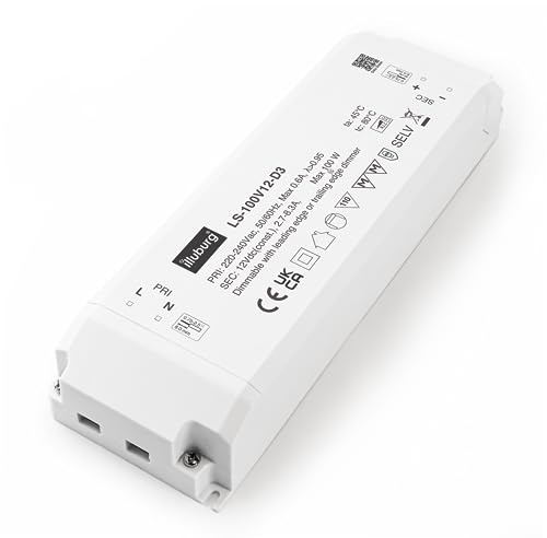 illuburg LED Trafo 12V Dimmbar Triac 33W - 100W für LED Strip Lampe LED Netzteil Treiber Transformator Vorschaltgerät Driver von illuburg