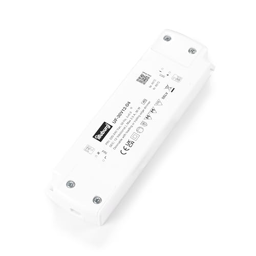 illuburg LED Trafo 12V Dimmbar Triac Flach 6W - 30W für LED Strip Lampe LED Netzteil Treiber Transformator Vorschaltgerät Driver von illuburg