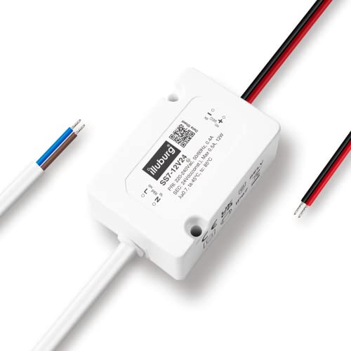 illuburg LED Trafo 24V 12W Wasserdicht IP67 Flackerfrei für LED Strip Lampe LED Netzteil Treiber Power Supply von illuburg