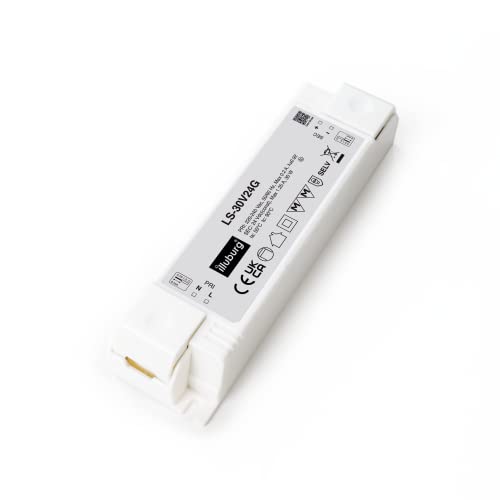 illuburg LED Trafo 24V 30W Flackerfrei für LED Strip Lampe LED Netzteil Treiber Transformator Driver Power Supply von illuburg