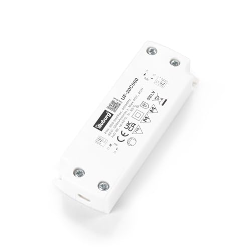 illuburg LED Trafo 500mA Konstantstrom 10W - 20W Flach LED Netzteil Treiber Transformator Vorschaltgerät Driver Power Supply von illuburg