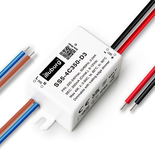 illuburg LED Trafo Dimmbar Triac 350mA Konstantstrom 2W - 4W LED Netzteil Treiber Transformator Driver illuburg LED Trafo Dimmbar Triac 350mA Konstantstrom 2W - 4W LED Netzteil Treiber Transformator Driver von illuburg
