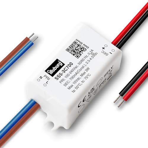 illuburg LED Trafo Wasserdicht IP65 700mA Konstantstrom 2W - 3W Flackerfrei LED Netzteil Treiber Transformator Driver illuburg LED Trafo Wasserdicht IP65 700mA Konstantstrom 2W - 3W Flackerfrei LED Netzteil Treiber Transformator Driver von illuburg