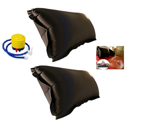 Wet Sexy Fetish Lack Kopfkissen Kissenbezug Wasserdicht Wetlook Aufblasbar Pillows Für Paare Dicke 0,18 mm PVC 1 Paar (80 * 50cm schwarz) von illuevagrun