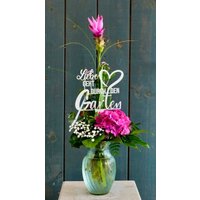 Gartenstecker Illumino Blumenstecker "Liebe Geht Durch Den Garten" Gartenpoesie Topfstecker Für Balkonkästen Terrassen Beet Dekostecker von illuminodesign