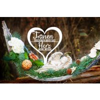 Illumino Grabdekoration Grabschmuck Wetterfeste Grabstecker Aus Stahl Mit Trauerspruch /Tränen Trocknen .../ Eine Liebevolle Erinnerung von illuminodesign