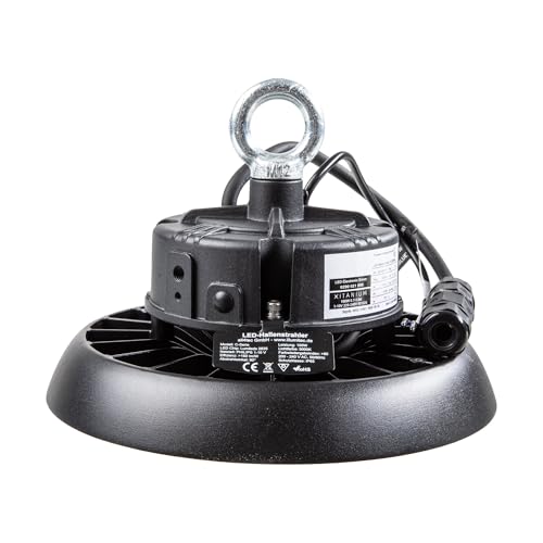 illumitec LED Hallenstrahler 100W mit Philip Netzteil dimmbar, 191 lm/w, 5000K, blendarm, 90°, UFO High Bay, Hallenleuchte, Industrielampe, Hallentiefstrahler, Hallenbeleuchtung, 5-Jahre Garantie von illumitec