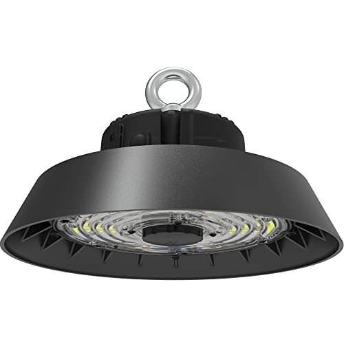 illumitec LED UFO Hallenstrahler 100W / 15.860 lm mit Philip Netzteil 5000K Tageslicht Weiß blendarm 90° Industrielampe High Bay Light Hallenbeleuchtung Werkstattbeleuchtung Hallenleuchte IP65 von illumitec