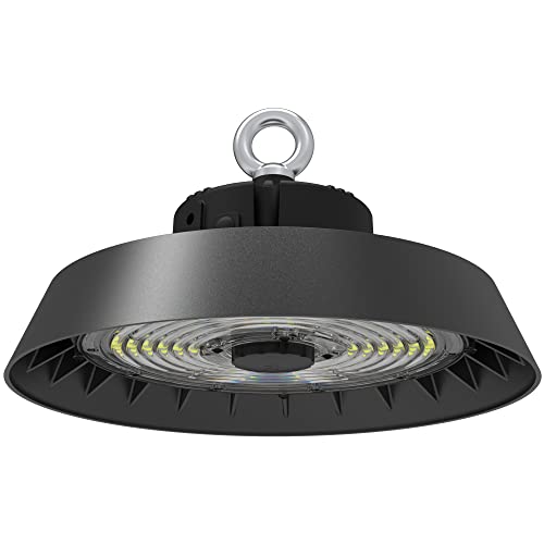 illumitec LED UFO Hallenstrahler 150W / 23.860 lm mit Netzteil 5000K Tageslicht Weiß blendarm 90° Industrielampe High Bay Light Hallenbeleuchtung Werkstattbeleuchtung Hallenleuchte IP65 von illumitec