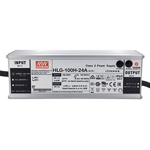 HLG-100H-24A: MEAN WELL LED-Netzteil 100W, 24V, IP65, Spannung & Strom einstellbar (24V 100W) von iluminize