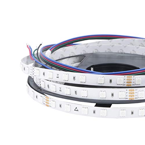 iluminize LED-Streifen RGB: sehr hochwertiger LED-Streifen RGB Ambiente mit 60 LEDs pro Meter, hoch selektiert, 24V, 14,4W pro Meter, 5 m auf Rolle (24V 60 LEDs/m IP65NANO) von iluminize