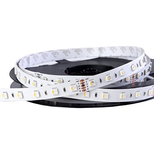iluminize LED-Streifen RGBW 4 in 1 : sehr hochwertiger LED-Streifen RGBW tageslichtweiß (6000K) mit 60 LEDs pro Meter, hoch selektiert, 24V, 19,2W pro Meter (6000K IP33 Rolle 5m) von iluminize