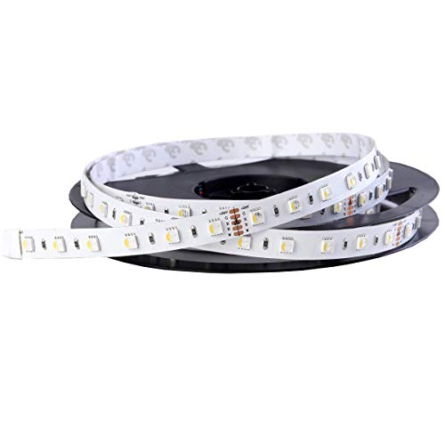 iluminize LED-Streifen RGBW 4 in 1: sehr hochwertiger LED-Streifen RGBW warmweiß (3000K) mit 60 LEDs pro Meter, hoch selektiert, 24V, 19,2W pro Meter (3000K IP33 Rolle 5m) von iluminize