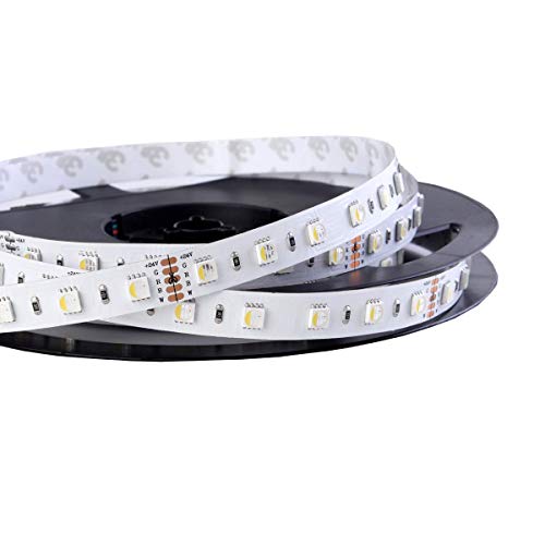 iluminize LED-Streifen RGBW 4 in 1: sehr hochwertiger LED-Streifen RGBW warmweiß (3000K) mit 60 LEDs pro Meter, hoch selektiert, 24V, 19,2W pro Meter (3000K IP65NANO Rolle 5m) von iluminize