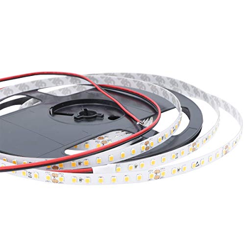 iluminize LED-Streifen: hocheffizienter LED-Streifen mit 128 LEDs pro Meter, 140lm/W, SMD2835, 8 mm breit, hoch selektiert, 24V, 8,6W pro Meter, 5 m auf Rolle (3000K Ra 80 IP33) von iluminize