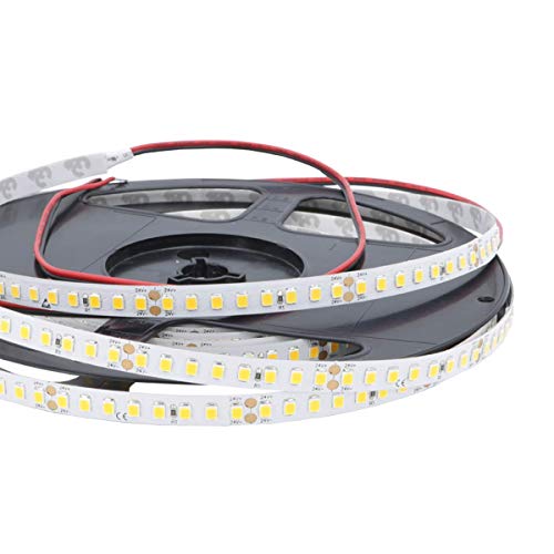 iluminize LED-Streifen: hocheffizienter LED-Streifen mit 160 LEDs pro Meter, 114lm/W, SMD2835, 8 mm breit, hoch selektiert, 24V, 10,6W pro Meter, 5 m auf Rolle (5000K Ra 95 IP65NANO) von iluminize