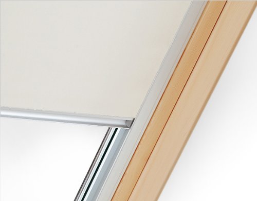 Verdunklungsrollo mit Hitzeschutz für Velux Dachfenster GGU, GPU, GLU, GGL, GPL, GLL (F06, FK06, Beige) von imFenster